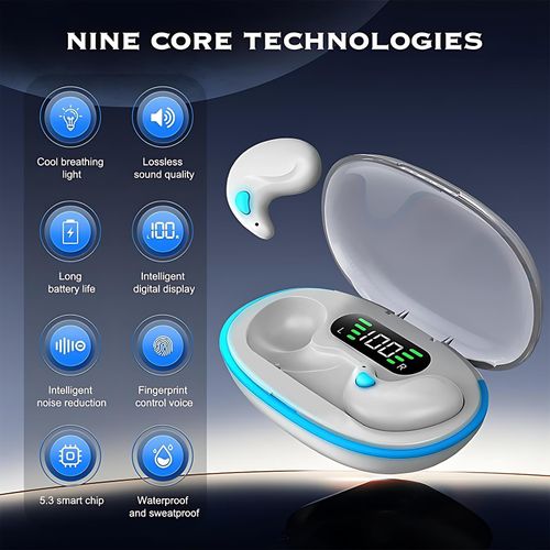 GtyGo Bluetooth Wireless Earphone Mini Sleeping Headphones  Invisible Stereo Headset