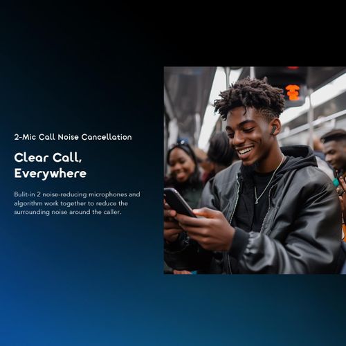 Oraimo SpaceBuds Neo+ True Wireless Earphones ANC Spatial Audio - Black