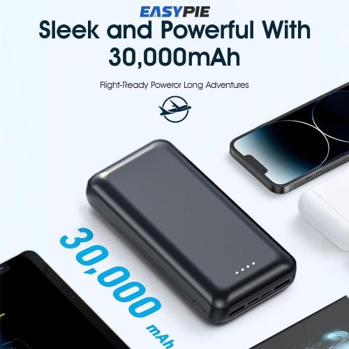 EASYPIE EASYPIE 30000MAh Dual Fast Charge Type-C And Micro-USB Ultra Slim Portable Power Bank