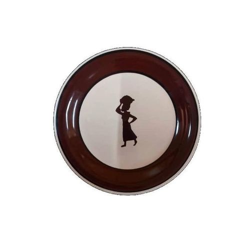Sundabest 6 Large Round Dinner Plates-10.5 inch - Brown