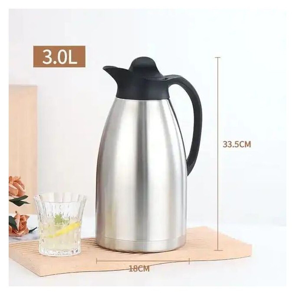 Sundabest Flask 3L Vacuum Stainless Steel Unbreakable - Silver