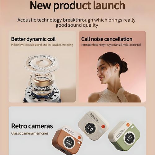 GtyGo Wireless  Earphones  Bluetooth 5.4 HeadphonesSport Earbuds Headset LED Display green colour