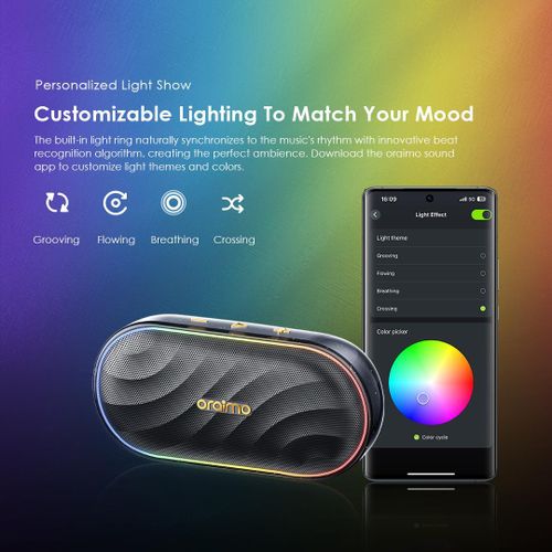 Oraimo SpaceBox Wireless Bluetooth Speaker Portable 8W FM - Black