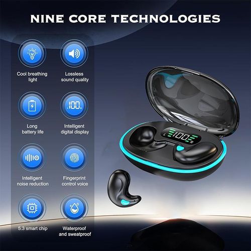 Bluetooth Wireless Earphone Mini Sleeping Headphones  Invisible Stereo Headset