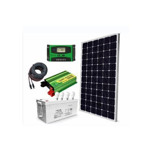 sunlight  300W Solar Panel Full Kit + 200Ah Solar Battery +1000W Solar Inverter +30 Ah Solar Charge Controller + 5 DC Bulb + 10m Cable