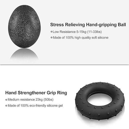 Hand Grip Strengthener 5-60kg Adjustable Hand Gripper, Finger Stretcher, Stress Relief Grip Ball for Athletes, Musicians,  Fore-arm Trainer Hand Exerciser Premium Design.