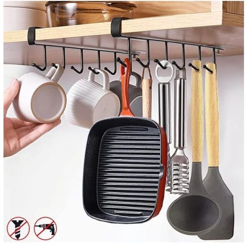 Brand New Metallic Under the shelf cabinet hook | Organize mugs, utensils, and kitchen tools with ease.