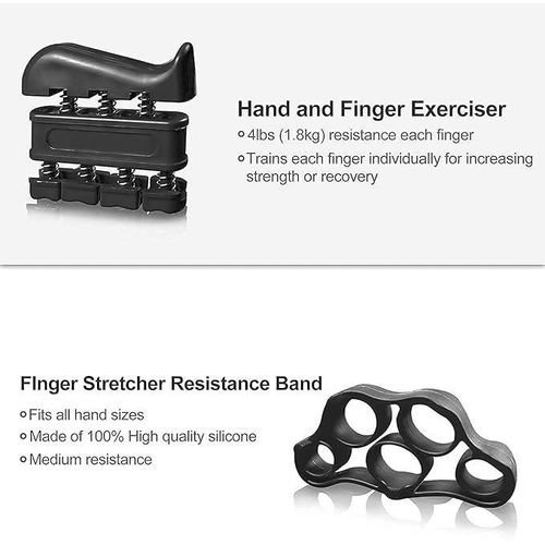 Hand Grip Strengthener 5-60kg Adjustable Hand Gripper, Finger Stretcher, Stress Relief Grip Ball for Athletes, Musicians,  Fore-arm Trainer Hand Exerciser Premium Design.