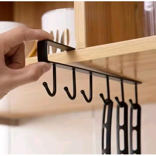 Brand New Metallic Under the shelf cabinet hook | Organize mugs, utensils, and kitchen tools with ease.