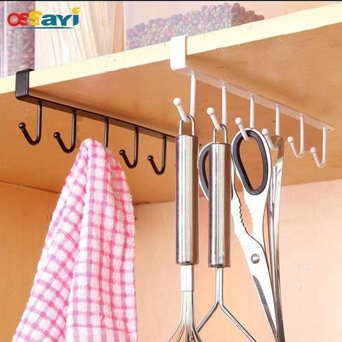 Brand New Metallic Under the shelf cabinet hook | Organize mugs, utensils, and kitchen tools with ease.