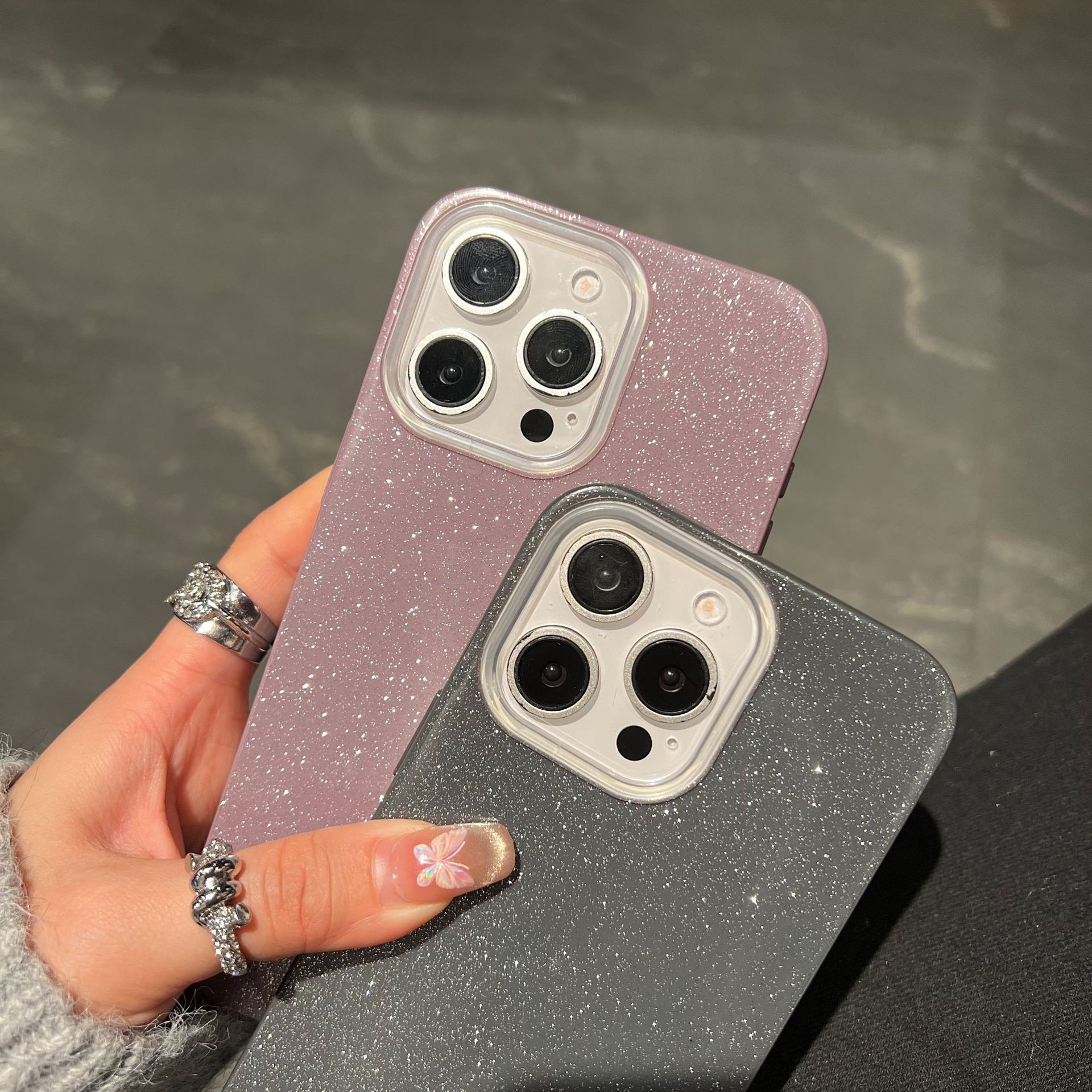 Tecno Spark 40 case, Infinix Hot 60 Pro case, glitter phone case, soft TPU cover, shockproof anti-scratch case