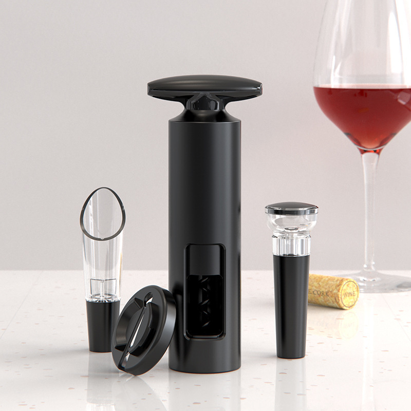 All-in-One Wine Tool Set | The Ideal Gift for Every Wine Night，4-in-1 Wine Opener Set, Manual Corkscrew with Vacuum Stopper,