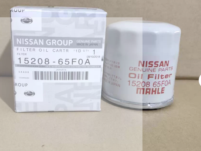 15208-65F0A Oil Filter Replacement for Nissan Tiida Sylphy X-Trail Probox HR16 MR20 QR25 Engine Parts`