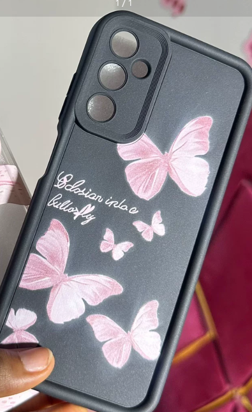 Latest Butterfly Print Soft Phone Case for Samsung A06/A07/A15/A16/A55/S24 /S23/S21 , Anti-drop Protective Cover