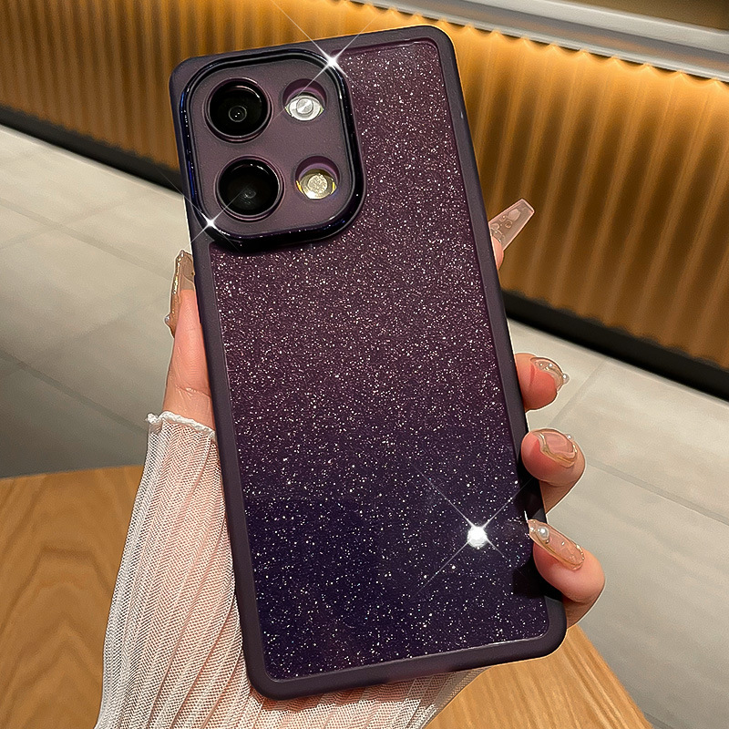 Gradient Glitter Phone Case for Infinix Note 20/smart10/pop10/Spark 30/Hot 10/spark40/Camon 30, Shockproof Silicone Cover