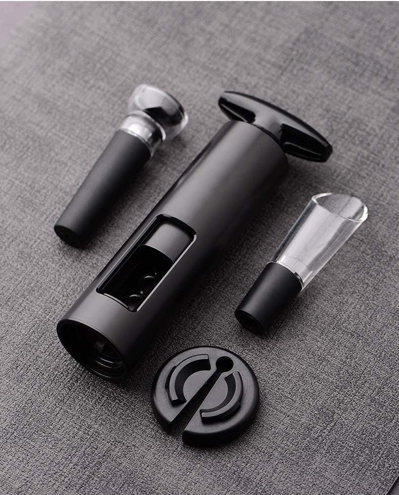 All-in-One Wine Tool Set | The Ideal Gift for Every Wine Night，4-in-1 Wine Opener Set, Manual Corkscrew with Vacuum Stopper,