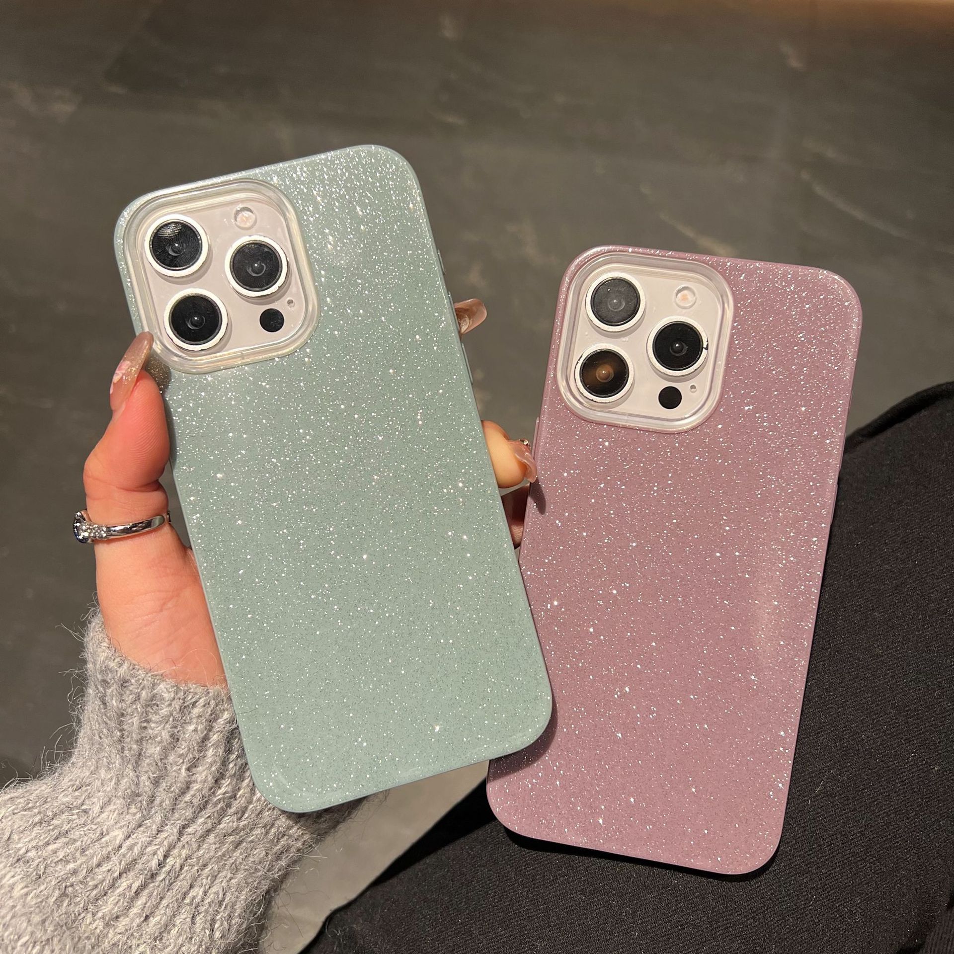 Tecno Spark 40 case, Infinix Hot 60 Pro case, glitter phone case, soft TPU cover, shockproof anti-scratch case