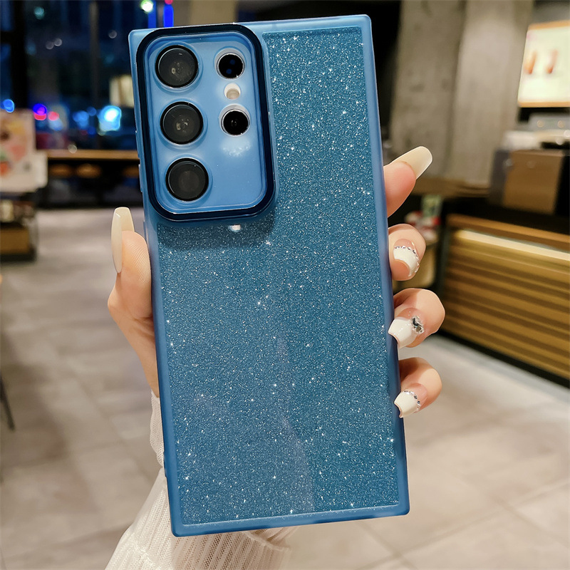 Gradient Glitter Phone Case for Infinix Note 20/smart10/pop10/Spark 30/Hot 10/spark40/Camon 30, Shockproof Silicone Cover