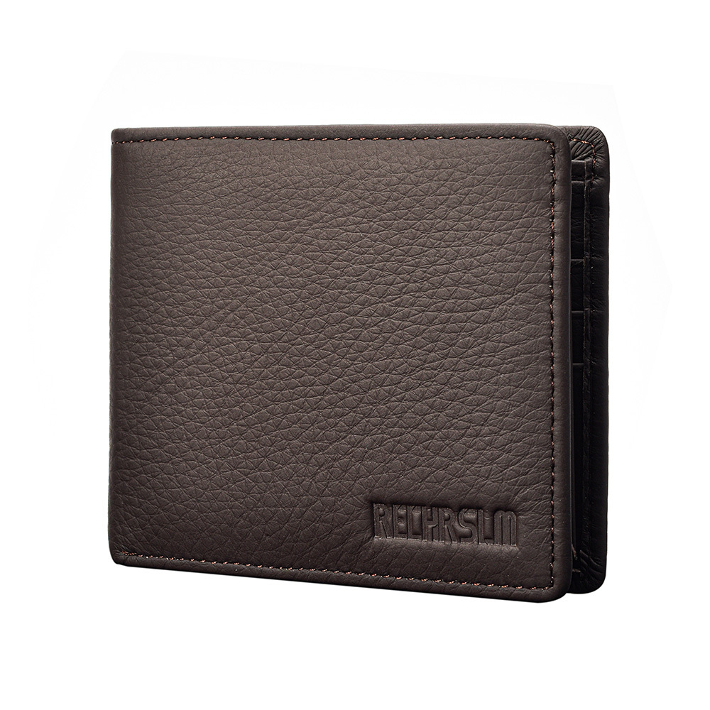 Men's  Wallet:Genuine Cowhide Leather Wallet for Men, Bifold Slim Card Holder, Father's Day Gift, High Quality Business Purse