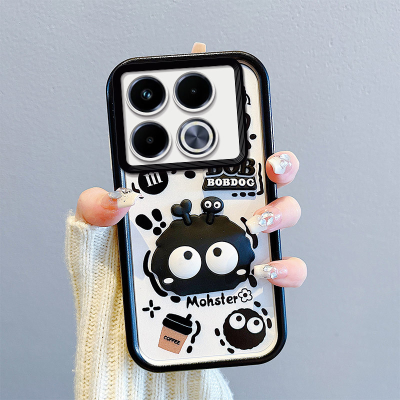 3D Cartoon Puppy Phone Case for Infinix/Tecno/Itel, Cute Shockproof Protective Cover for Hot 50/Spark 10C/Smart 9