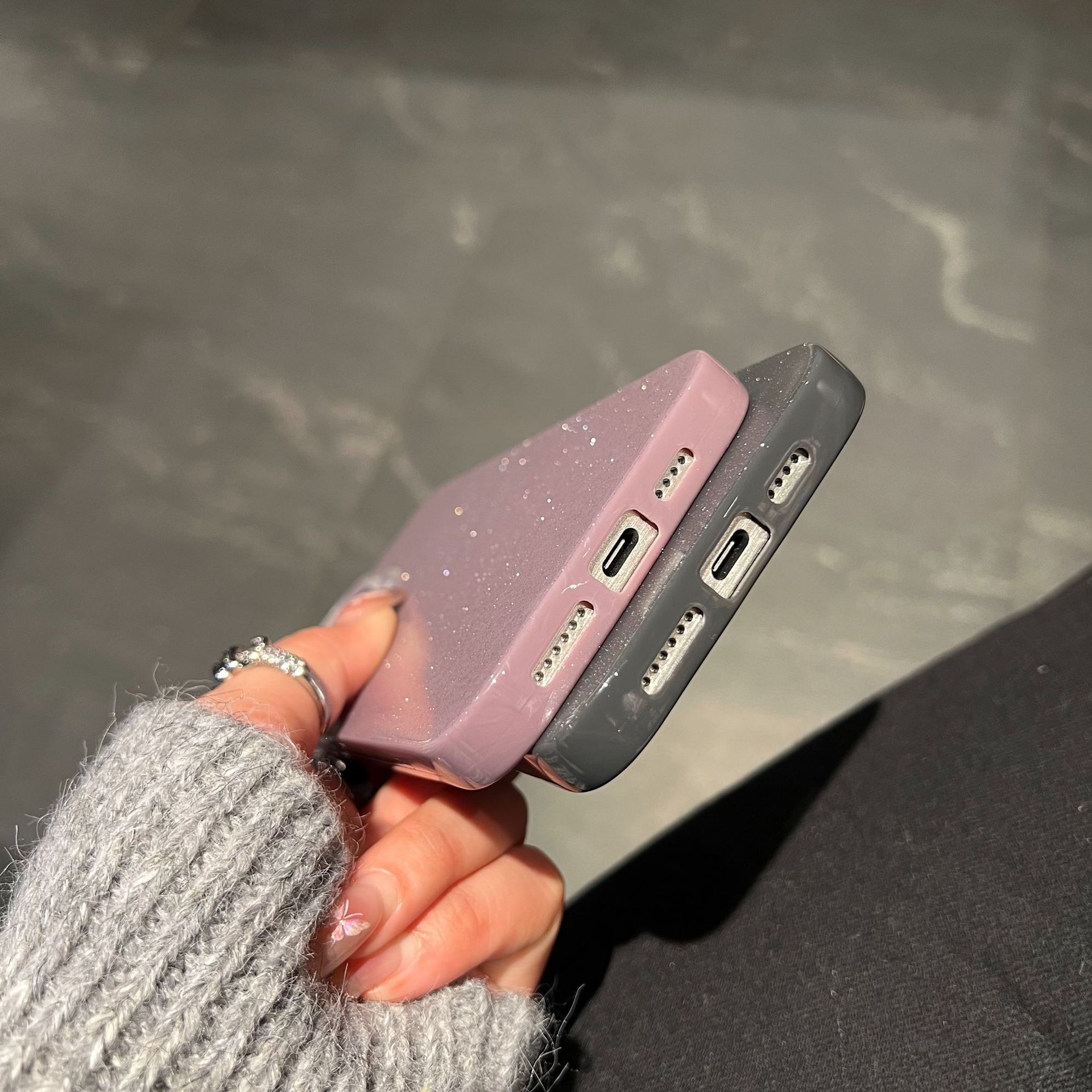 Tecno Spark 40 case, Infinix Hot 60 Pro case, glitter phone case, soft TPU cover, shockproof anti-scratch case