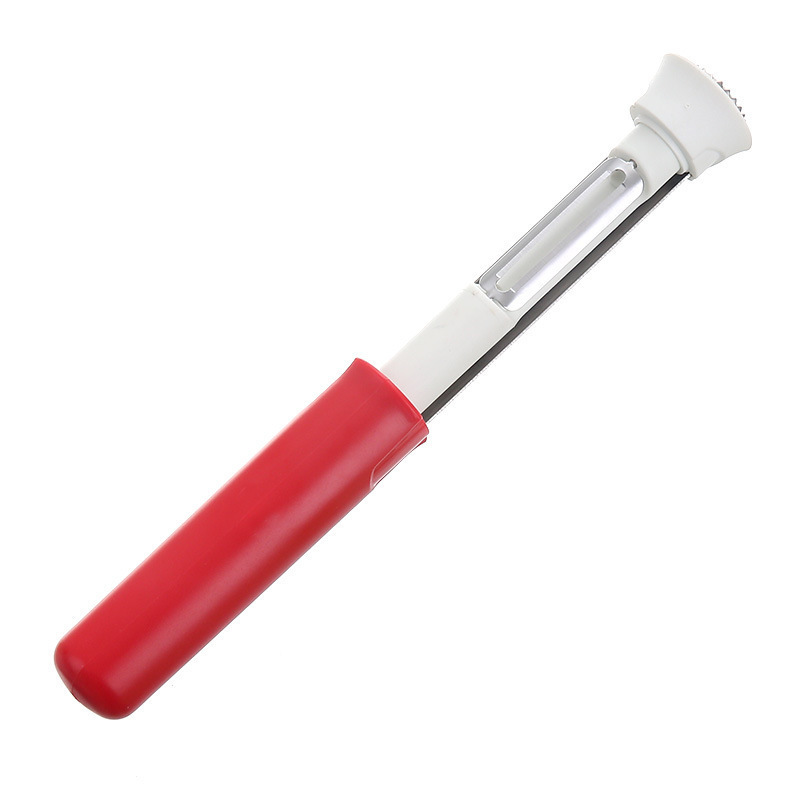 2-in-1 Stainless Steel Fruit Peeler & Corer, Easy Grip Apple Pear Peeling Tool, Food Grade