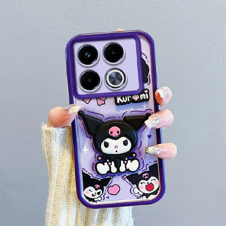 3D Cartoon Puppy Phone Case for Infinix/Tecno/Itel, Cute Shockproof Protective Cover for Hot 50/Spark 10C/Smart 9