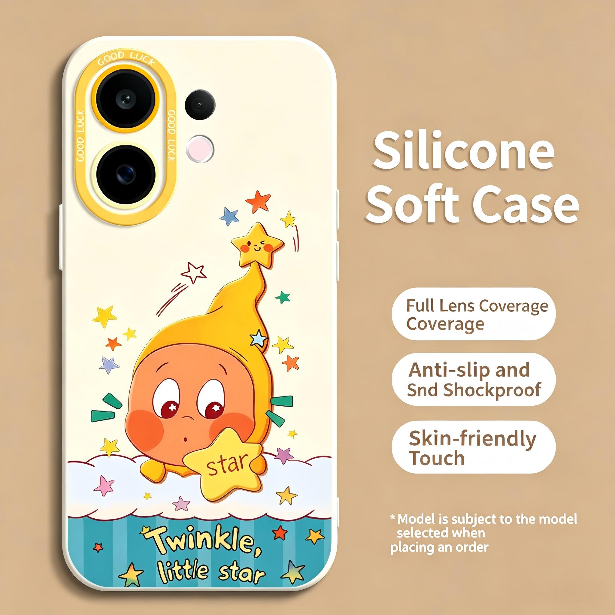 Vivo case :Cute Star Man 2 Cartoon Phone Case for VIVO S50/S30/S20/S18/S17, Shockproof Cover with Optional Lanyard for V30/V29