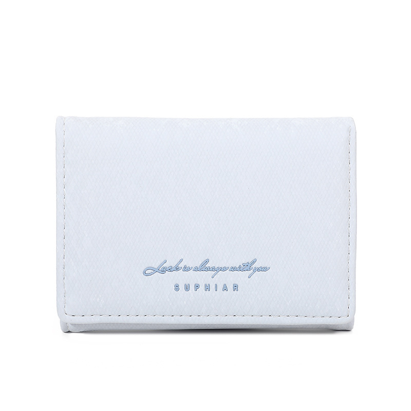 Women's wallet:New Suede Fabric Mini 3-Fold Wallet,  Leather Short Purse for Women