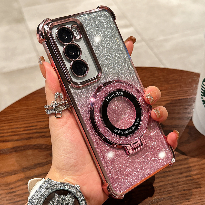 Infinix case:Hot 70/Hot60/Hot60i/ Note60/spark50,magnetic kickstand cover, 6D shockproof electroplated protective case for note60/50, anti-drop soft , gradient color phone cover pop10/9/8