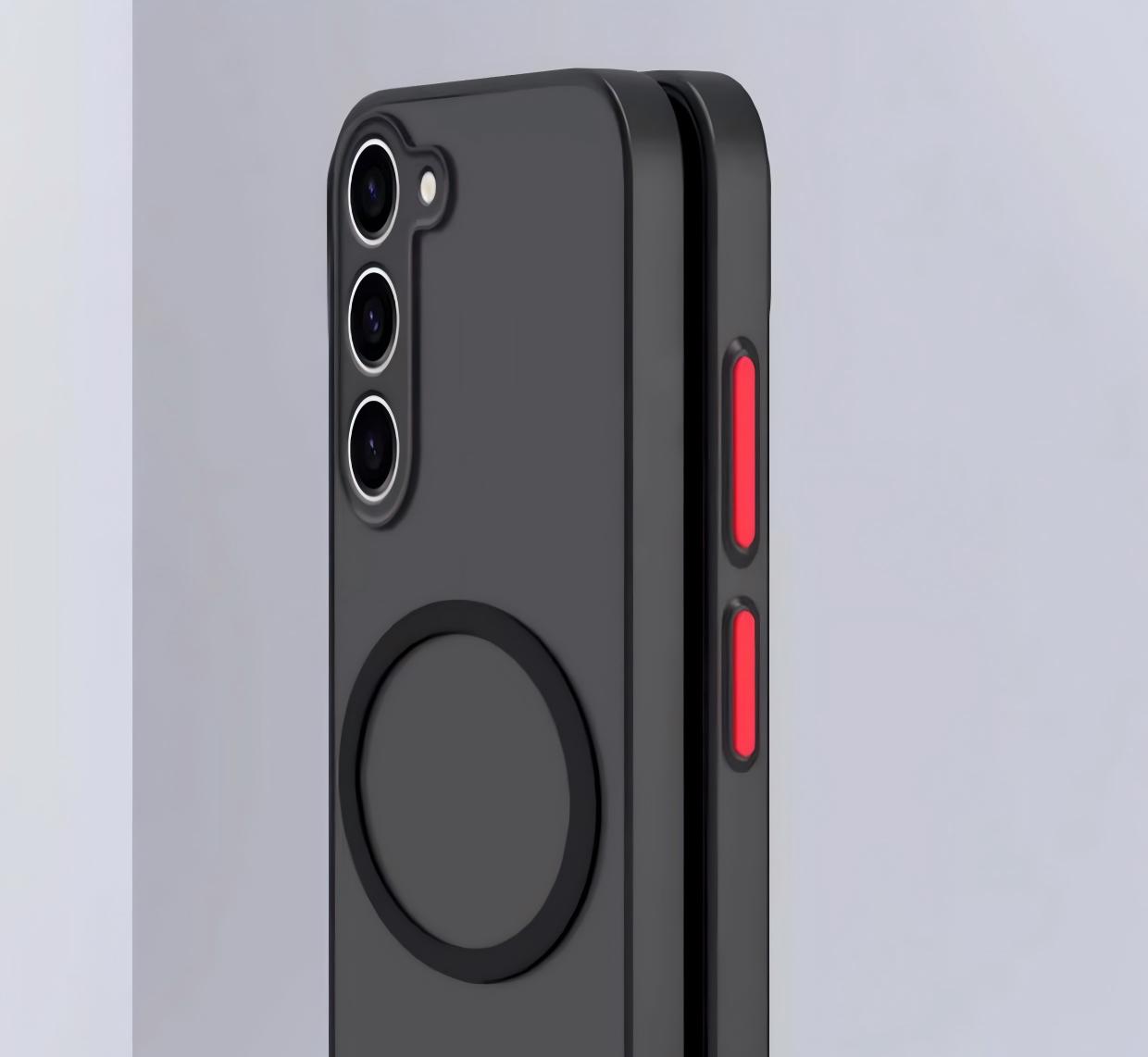 Latest Matte Skin-Feel Magnetic Phone Case for Samsung S26/S25/S25/S21/A57/A56/A35/A06/A07/A15/A16/A17, Shockproof Anti-Fingerprint Cover