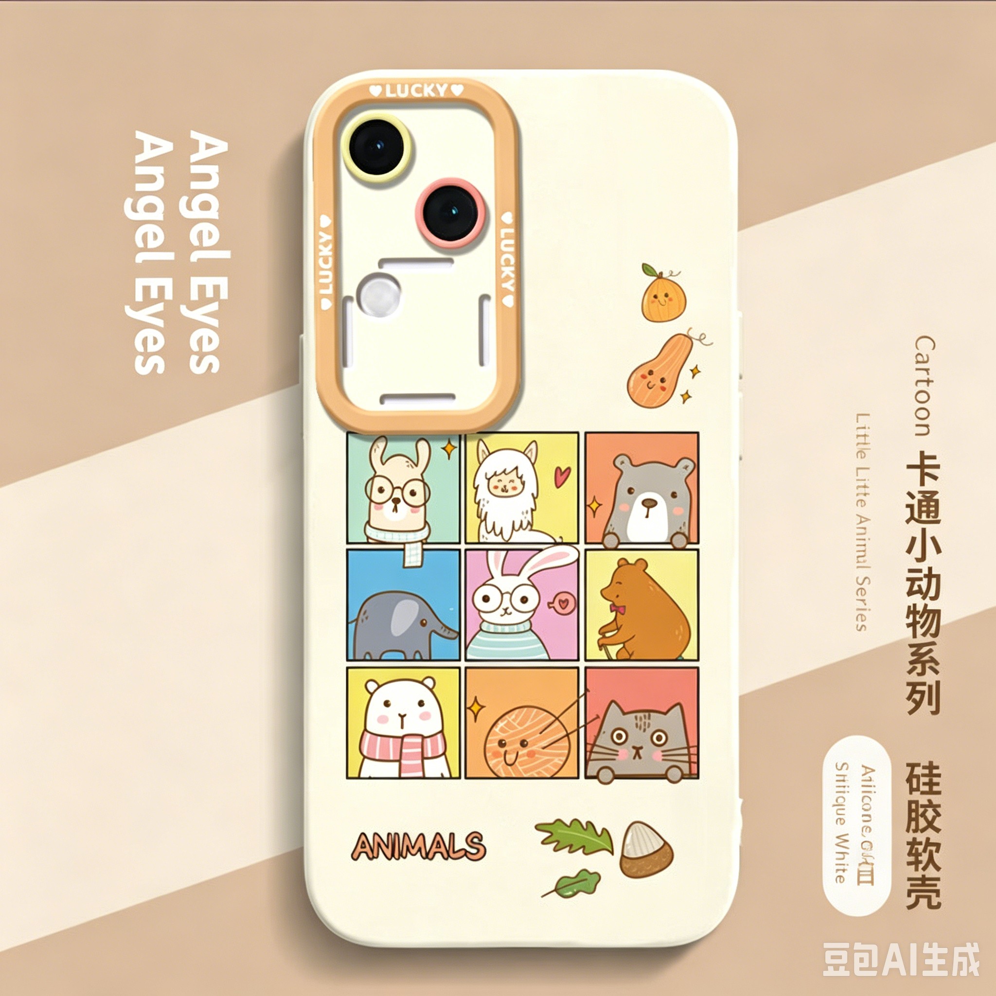 Vivo case :Cute Cartoon Animals Phone Case for VIVO S50/S30/S20/S19/S16/S15, Shockproof Soft TPU CoverV30/V29