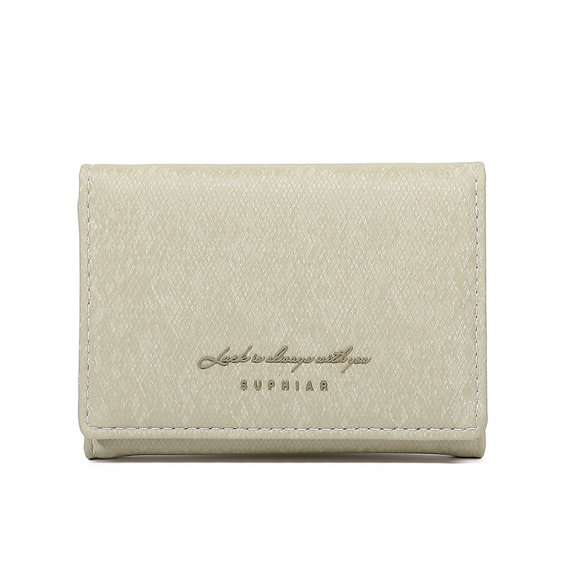 Women's wallet:New Suede Fabric Mini 3-Fold Wallet,  Leather Short Purse for Women