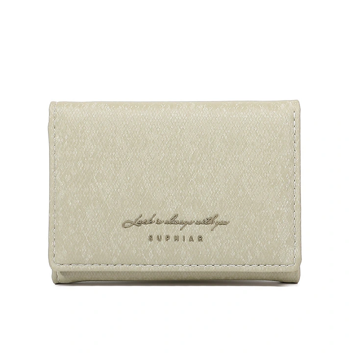 Women's wallet:New Suede Fabric Mini 3-Fold Wallet,  Leather Short Purse for Women