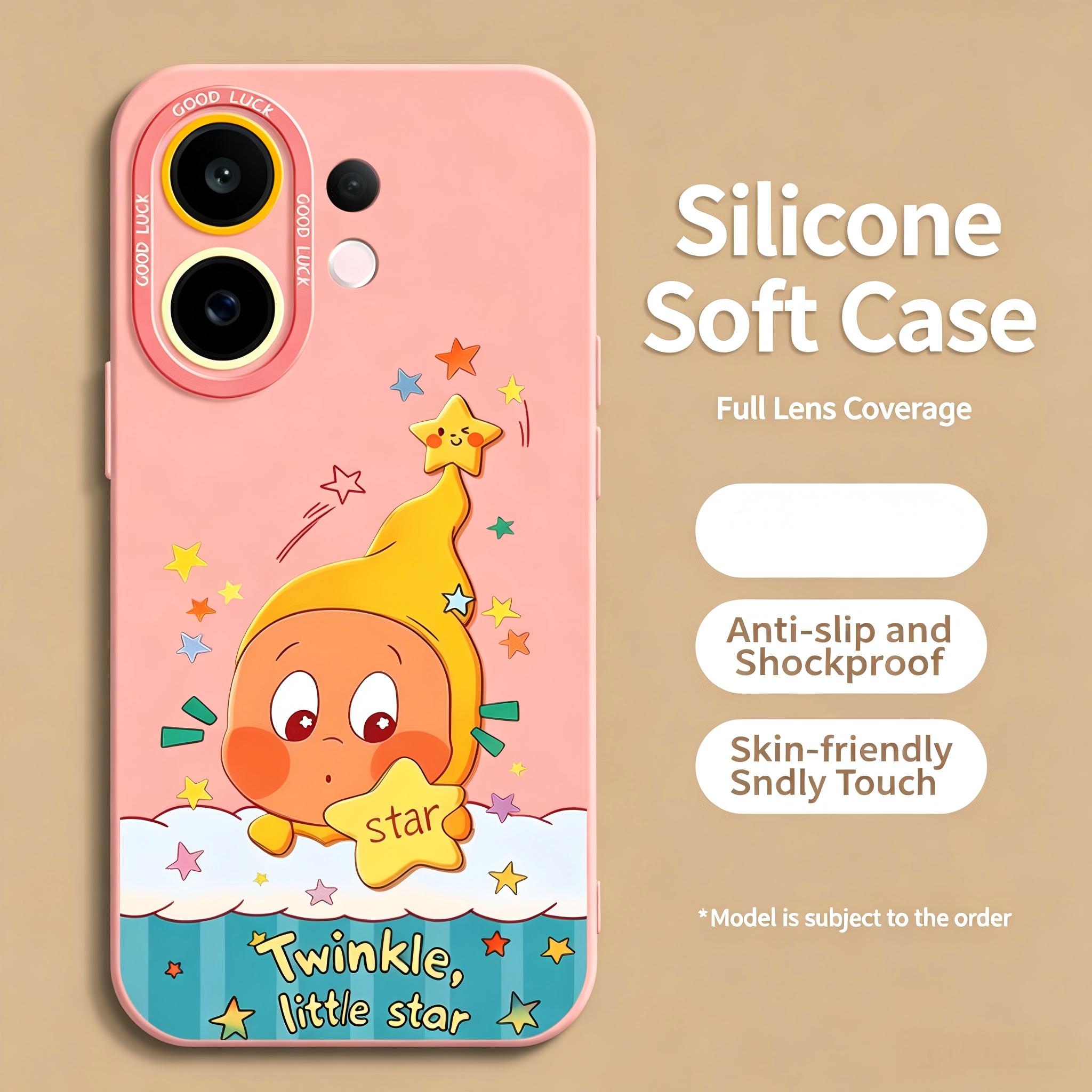 Vivo case :Cute Star Man 2 Cartoon Phone Case for VIVO S50/S30/S20/S18/S17, Shockproof Cover with Optional Lanyard for V30/V29