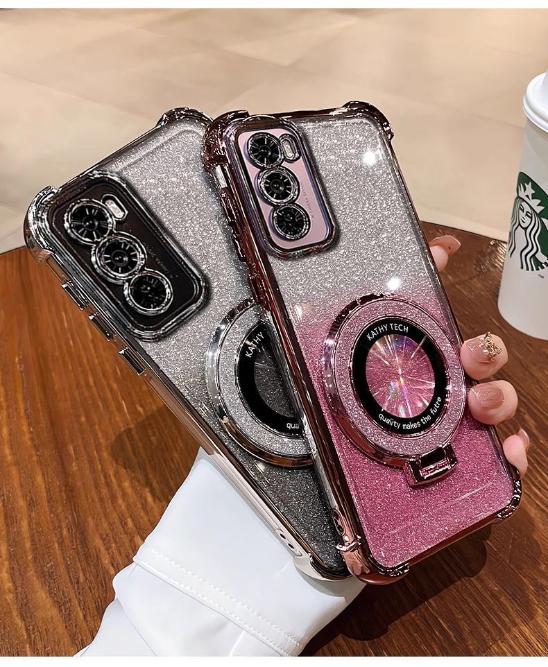 Infinix case:Hot 70/Hot60/Hot60i/ Note60/spark50,magnetic kickstand cover, 6D shockproof electroplated protective case for note60/50, anti-drop soft , gradient color phone cover pop10/9/8