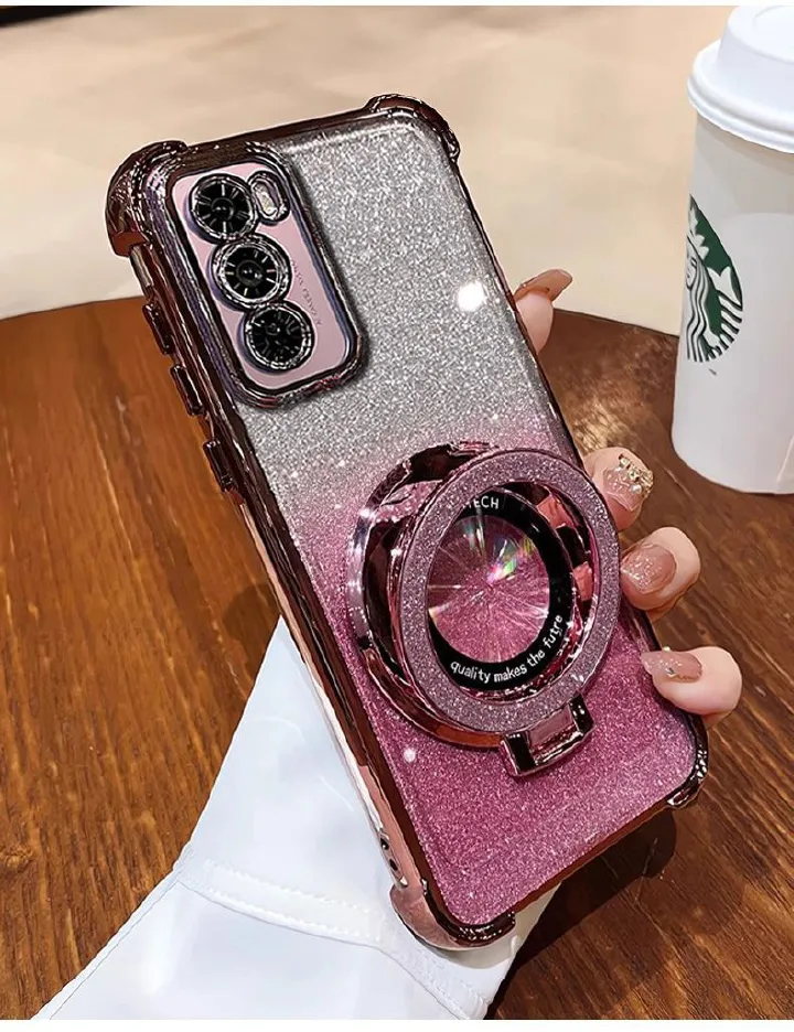 Infinix case:Hot 70/Hot60/Hot60i/ Note60/spark50,magnetic kickstand cover, 6D shockproof electroplated protective case for note60/50, anti-drop soft , gradient color phone cover pop10/9/8