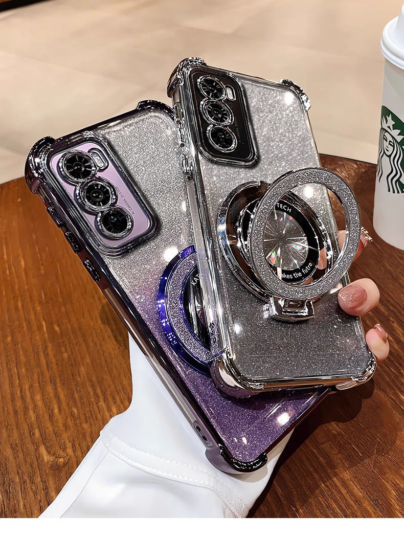 Infinix case:Hot 70/Hot60/Hot60i/ Note60/spark50,magnetic kickstand cover, 6D shockproof electroplated protective case for note60/50, anti-drop soft , gradient color phone cover pop10/9/8
