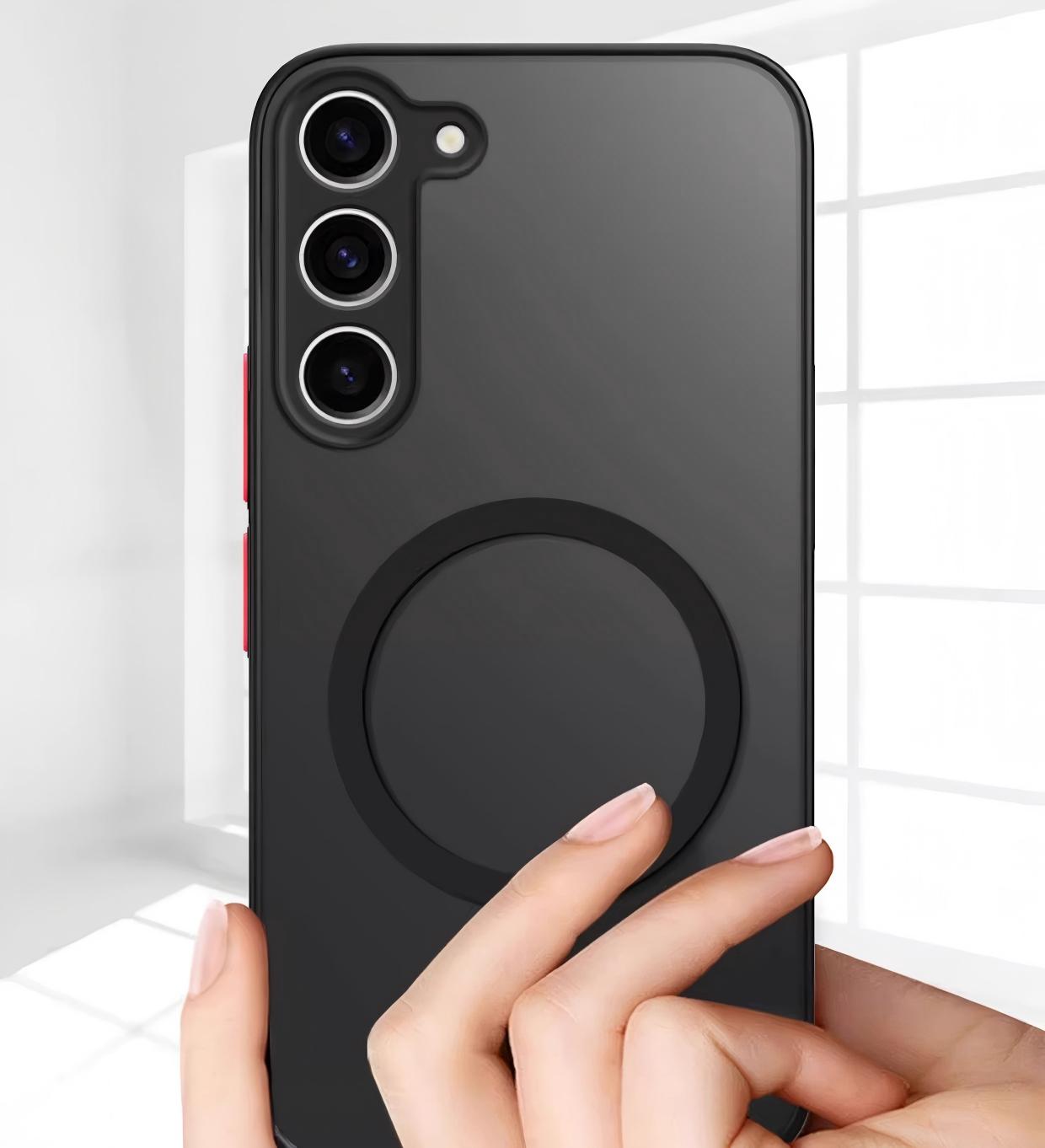Latest Matte Skin-Feel Magnetic Phone Case for Samsung S26/S25/S25/S21/A57/A56/A35/A06/A07/A15/A16/A17, Shockproof Anti-Fingerprint Cover