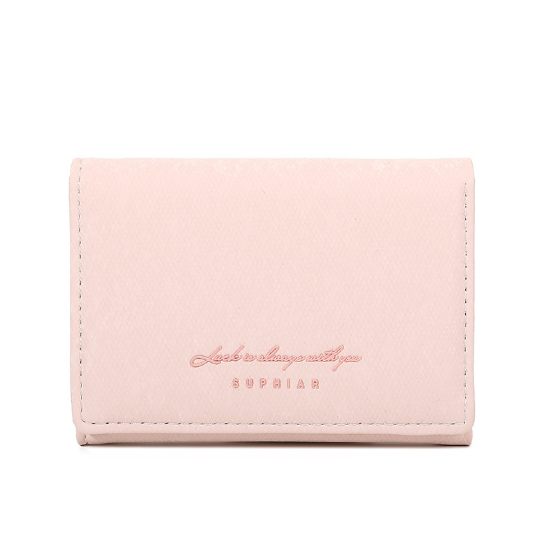 Women's wallet:New Suede Fabric Mini 3-Fold Wallet,  Leather Short Purse for Women