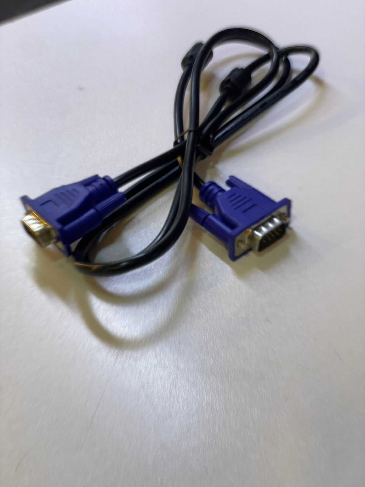VGA Cable - 1.5M - Blue x Black.15 Pin Male Port to Male Port VGA Cable. Buy 1.5M | 3M| 5M| 10M VGA Cable