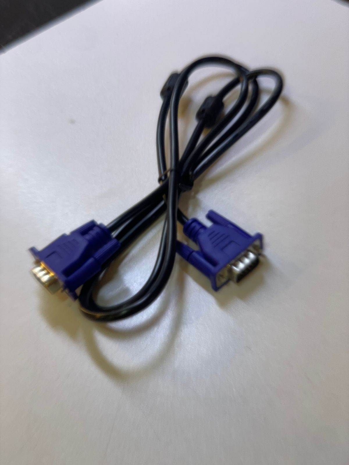 VGA Cable - 1.5M - Blue x Black.15 Pin Male Port to Male Port VGA Cable. Buy 1.5M | 3M| 5M| 10M VGA Cable