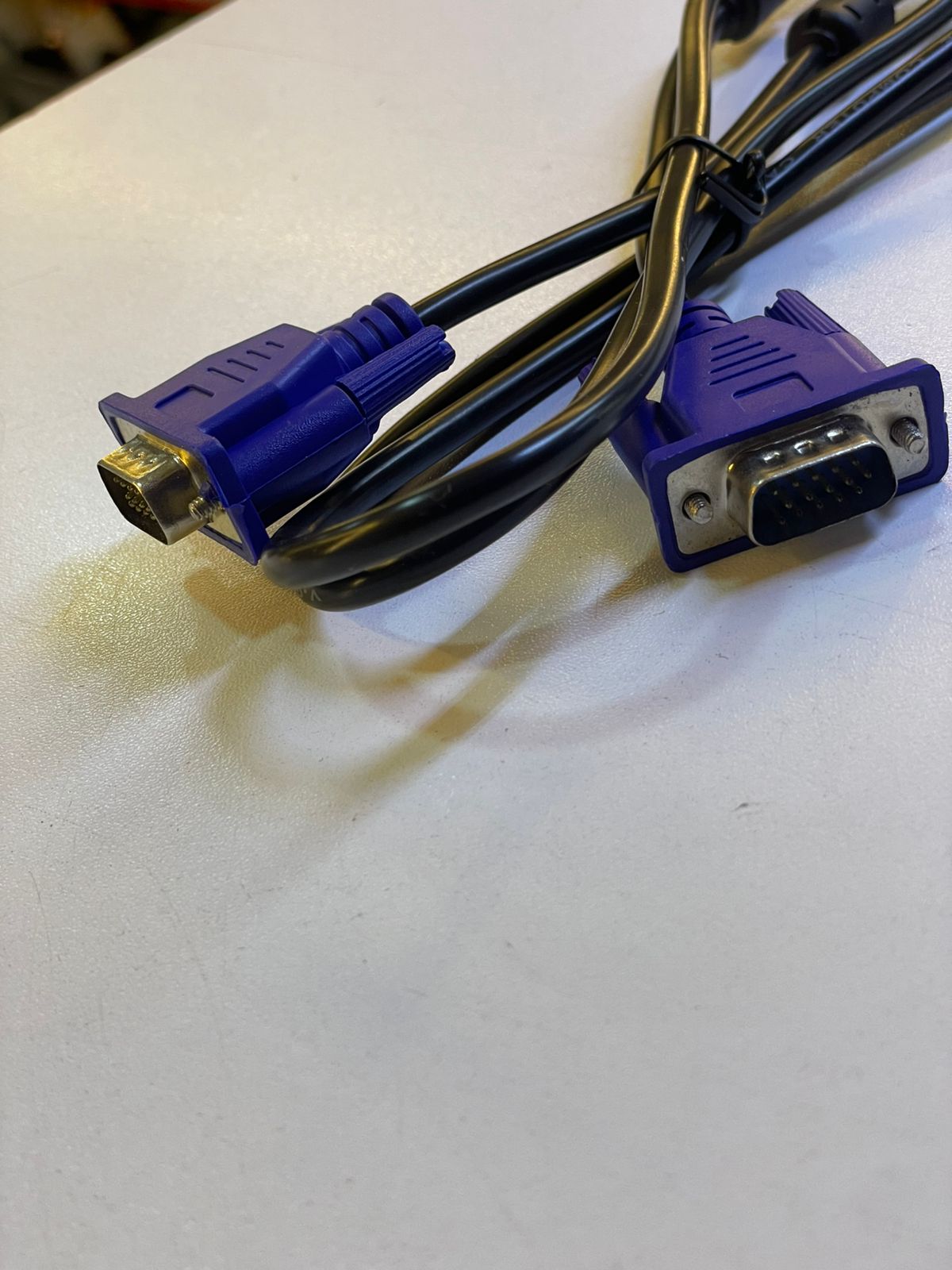 VGA Cable - 1.5M - Blue x Black.15 Pin Male Port to Male Port VGA Cable. Buy 1.5M | 3M| 5M| 10M VGA Cable