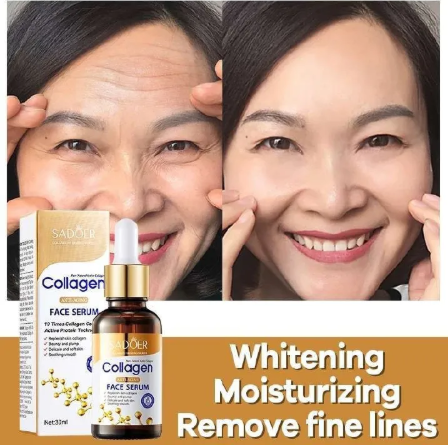 Anti-AgAnti-Agining Collagen Serum Face Brightening Essence, Anti Wrinkles,Moisturizing, Fade Dark Marks and Collagen Replenish ark Spot Correcting Pore Minimizing Hydrating Lightweight Fast Absorbing