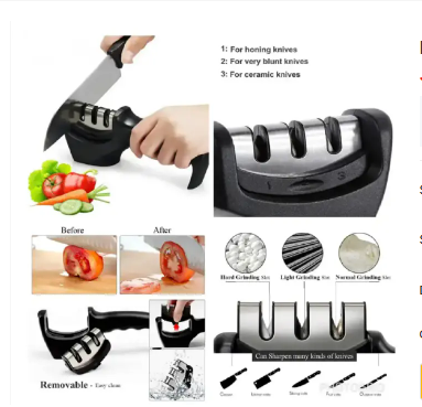 【Clearance Sale】Handheld Fast Knife Sharpener Diamond Multi-function Knife Sharpener Kitchen Knife Scissors Sharpener