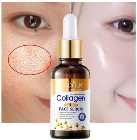 Anti-AgAnti-Agining Collagen Serum Face Brightening Essence, Anti Wrinkles,Moisturizing, Fade Dark Marks and Collagen Replenish ark Spot Correcting Pore Minimizing Hydrating Lightweight Fast Absorbing