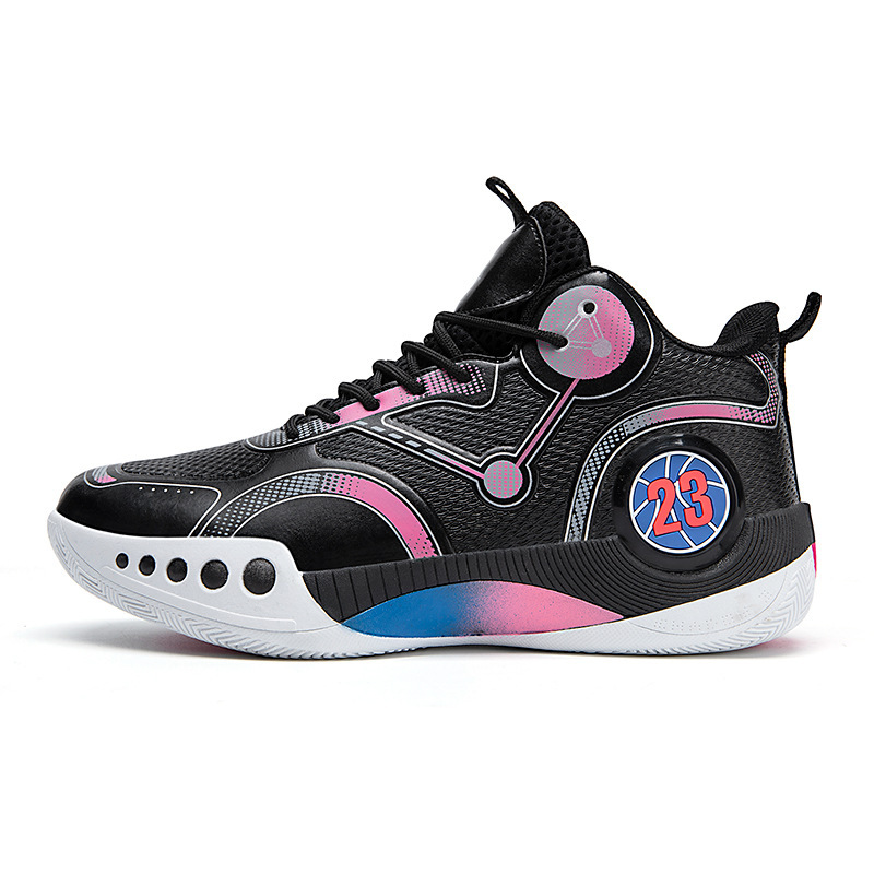 ZoHi SPORTS Mid-Top Basketball Shoes Men Non-Slip Wear-Resistant Outdoor Cement Court TPR Sole