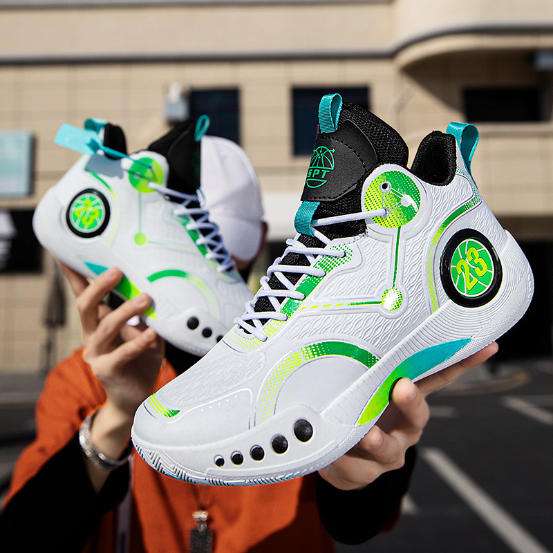 ZoHi SPORTS Mid-Top Basketball Shoes Men Non-Slip Wear-Resistant Outdoor Cement Court TPR Sole