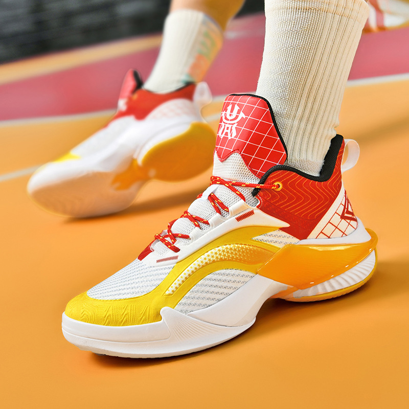 ZoHi SPORTS Low Basketball Shoes Men Glow-in-the-Dark Breathable Mesh Rubber+EVA+TPU Sole Non-Slip Outdoor Training Sneakers