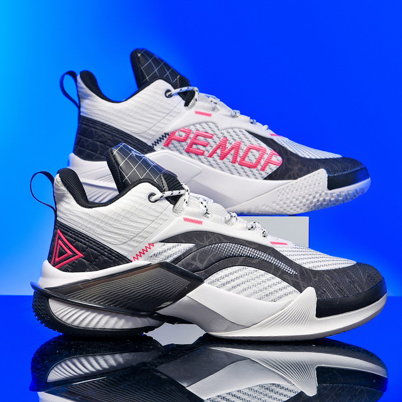 ZoHi SPORTS Low Basketball Shoes Men Glow-in-the-Dark Breathable Mesh Rubber+EVA+TPU Sole Non-Slip Outdoor Training Sneakers